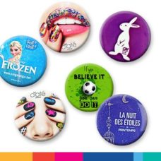 BADGE BOUTON IMPRESSION OFFSET 32*32mm