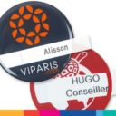 BADGE REUTILISABLE SELFIT rond 70 mm