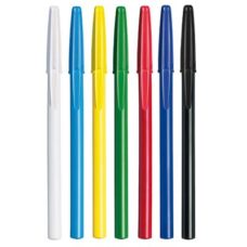 Stylo bille avec capuchon WHITE ROUND PASTELLO