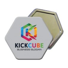 badge hexagonal