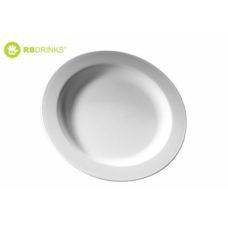 Assiette semi-creuse blanche 240mm