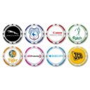 Marque de balle jeton de poker 40mm Monaco avec logo doming sur 1 côté