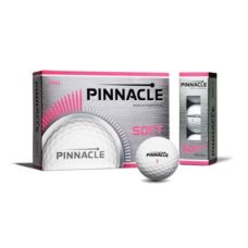 Balles de golf Pinnacle Soft White with Pink Numbers