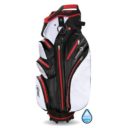 Sac Chariot Tornado Waterproof imperméable avec division pour 14 club disponible en noir/blanc/rouge et noir/argent