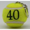 Porte-clefs balle de tennis Jaune Neutre
