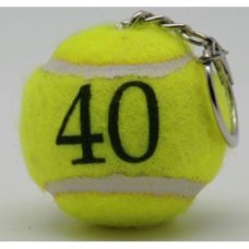 Porte-clefs balle de tennis Jaune Neutre