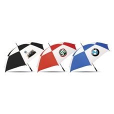 Parapluies double auvent anti tempête impression quadri sur 4 panneaux