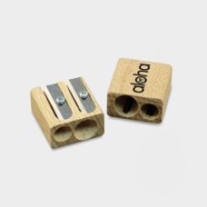 Double taille-crayons en bois certifié durable