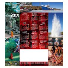 CALENDRIER MOSAIQUE PHOTOS DE BRUNO MORANDI SUR LE VOYAGE