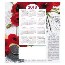 CALENDRIER SUR LE PAVOT