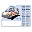 CALENDRIER MAGNETIQUE METIER DECOUPE AMBULANCIER