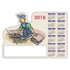 CALENDRIER MAGNETIQUE METIER DECOUPE CARRELEUR