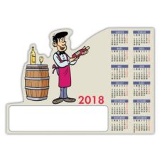 CALENDRIER MAGNETIQUE METIER DECOUPE CAVISTE