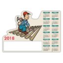 CALENDRIER MAGNETIQUE METIER DECOUPE CHARPENTIER