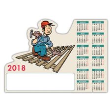 CALENDRIER MAGNETIQUE METIER DECOUPE CHARPENTIER