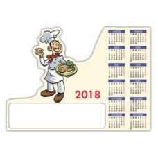 CALENDRIER MAGNETIQUE METIER DECOUPE CUISINIER