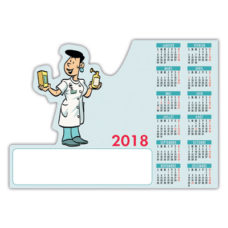 CALENDRIER MAGNETIQUE METIER DECOUPE PHARMACIE