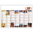 CALENDRIER RIGIDE AVEC PHOTOS DE VOYAGE 7 MOIS PAR FACE "BARNABE"