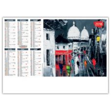 CALENDRIER RIGIDE DECO "PARIS" DE LOUIS MAGRE