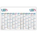 CALENDRIER RIGIDE BASIQUE 13 MOIS SUR LA FACE AVANT