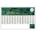 CALENDRIER RIGIDE PHOTO JARDIN D'ALAIN LE TOQUIN 13 MOIS SUR LA FACE AVANT