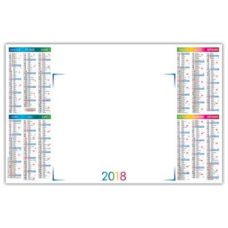 CALENDRIER BASIQUE EFFACABLE AVEC PELLICULAGE VELEDA 12 MOIS SUR LA FACE AVANT