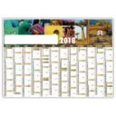 CALENDRIER AVEC MOSAIQUES DE PHOTOS SUR LE VOYAGE EFFACABLE OU NON