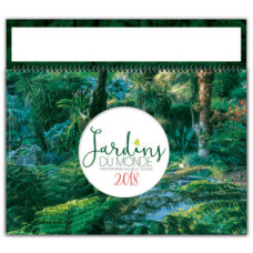 CALENDRIER ILLUSTRE XXL DE 7 JARDINS DU MONDE