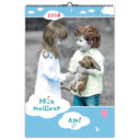 CALENDRIER ILLUSTRE XXL DE 7 PHOTOS COLORISEES D'ENFANTS ET D'ANIMAUX