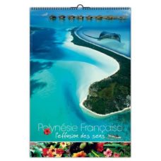 CALENDRIER ILLUSTRE DE 7 PAYSAGES PARADISIAQUES EN POLYNESIE FRANCAISE