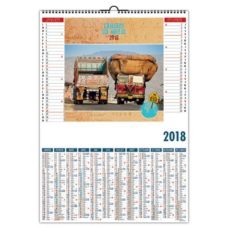 CALENDRIER ILLUSTRE DE 6 PHOTOS DE CAMIONS DU MONDE