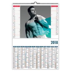 CALENDRIERILLUSTRE DE 6 PHOTOS DE NUS HOMME REALISEES PAR JOSE MESSANA