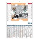 CALENDRIER ILLUSTRE DE 6 PHOTOS COLORISEES D'ENFANTS ET D'ANIMAUX