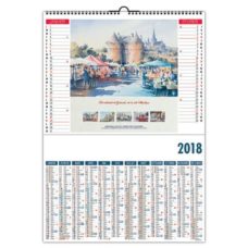 CALENDRIER ILLUSTRE DE 6 AQUARELLES DE CHRISTIAN GRANIOU