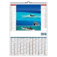 CALENDRIER ILLUSTRE DE 6 PAYSAGES PARADISIAQUES EN POLYNESIE FRANCAISE