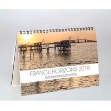 CALENDRIER DE BUREAU ILLUSTRE DE 13 PHOTOS DE PAYSAGES France HORIZONS