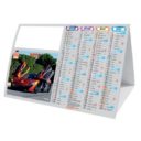 CALENDRIER CHEVALET ILLUSTRE DE 3 PHOTOS DE VOITURES DE SPORT