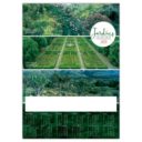 CALENDRIER POSTER ILLUSTRE DE 3 JARDINS DU MONDE