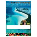 CALENDRIER POSTER ILLUSTRE D'UN PAYSAGE PARADISIAQUE EN POLYNESIE FRANCAISE