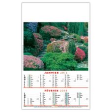 CALENDRIER ILLUSTRE DE 6 JARDINS DU MONDE photographiés par ALAIN LE TOQUIN