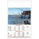 CALENDRIER ILLUSTRE DE 6 PHOTOS DE PECHE