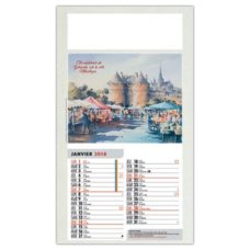 CALENDRIER SUR LA FRANCE MEDIEVALE EN AQUARELLE