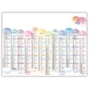 CALENDRIER SOUPLE BASIQUE 14 MOIS SUR LA FACE AVANT SEMAINES ALIGNEES