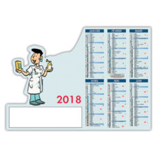 CALENDRIER DECOUPE 12 MOIS PRO PHARMACIE