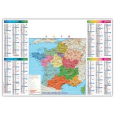 SOUS MAIN CARTE DE FRANCE REGIONALE