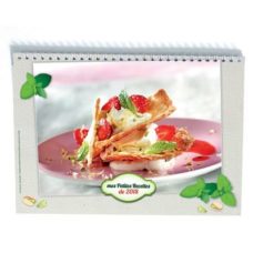 CALENDRIER ILLUSTRE DE 12 PHOTOS ET RECETTES CULINAIRES