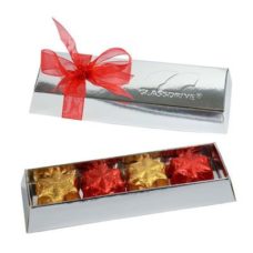 CADEAU DE NOEL - 4 CHOCOLATES ETOILES EN BOITE LINGOT