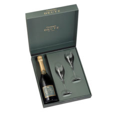 DEUTZ Coffret Ecrin Brut Classic + 2 Flûtes opale