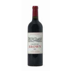 Vins de Bordeaux CH. BROWN Pessac Léognan 75 cl sous caisse bois.