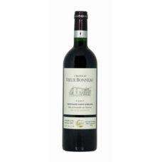 Vin de Bordeaux CH. VIEUX BONNEAU Montagne Saint Emilion - caisse bois de 6 bouteilles.